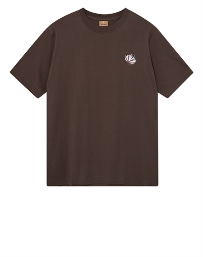 Mos Mosh Gallery - MMGMotion Flower T-shirt - Chocolate Brown